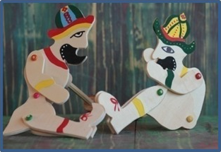 Karagöz Hacivat ahşap oyuncak