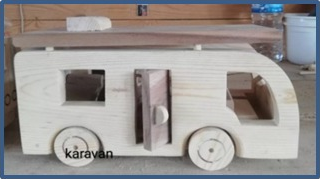 Karavan ahşap oyuncak