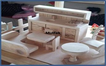 Mutfak 2 ahşap oyuncak